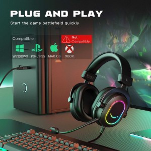 هدست گیمینگ فای فاین مدل AMPLIGAME H6 RGB